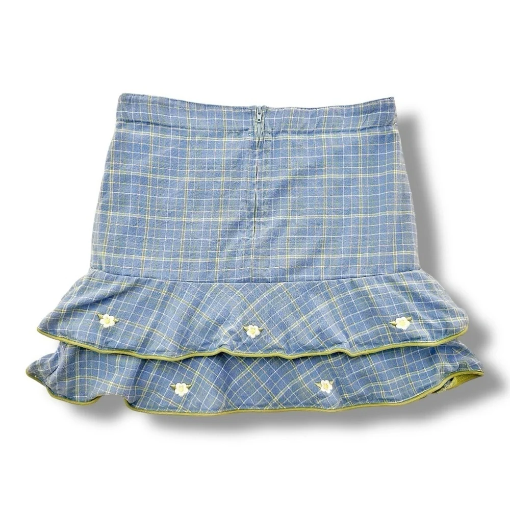 Florence Eiseman | Plaid Ruffle Fringe Skirt (10) 🌼